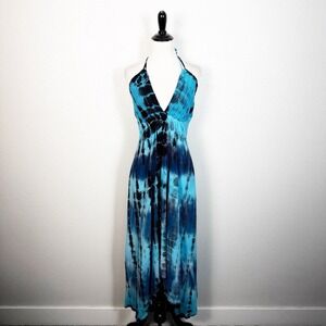 Advance‎ Apparels NWT OS Boho Festival Crochet Top Tie Dye Asymmetrical Dress